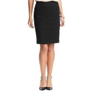 LOFT Eyelet Pencil Skirt Cotton EUC